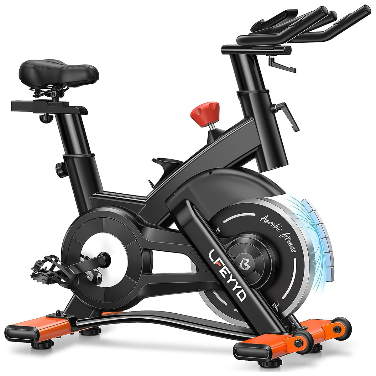 Pooboo Exercise Bike, 400LB Ma - Exercise Bike Magnetic Resistance ulasan dan harga