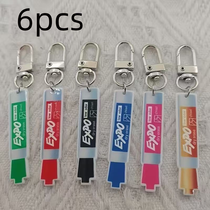 6pcs acrylic pen keychain, all - Hiking ulasan dan harga