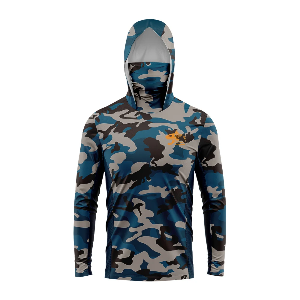 Men Camo Sun Protection Fishin - Fishing ulasan dan harga