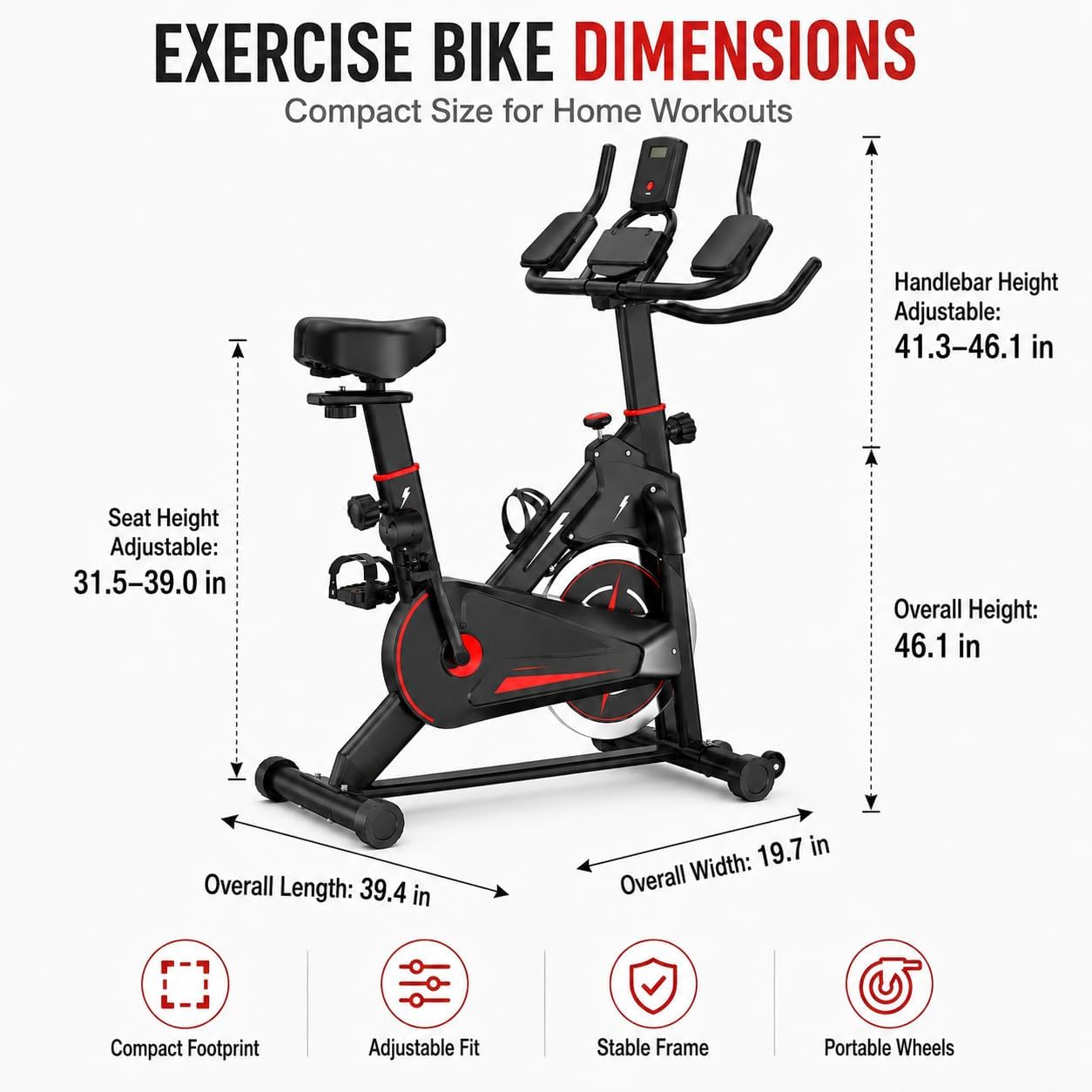 Indoor Magnetic Exercise Bike, - Exercise Bike Magnetic Resistance ulasan dan harga