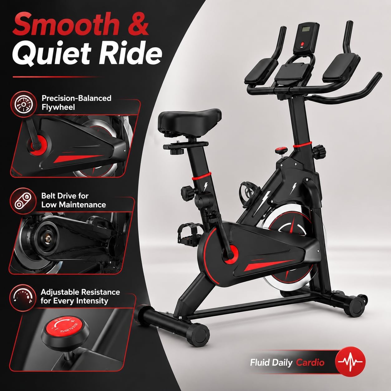 Indoor Magnetic Exercise Bike, - Exercise Bike Magnetic Resistance ulasan dan harga