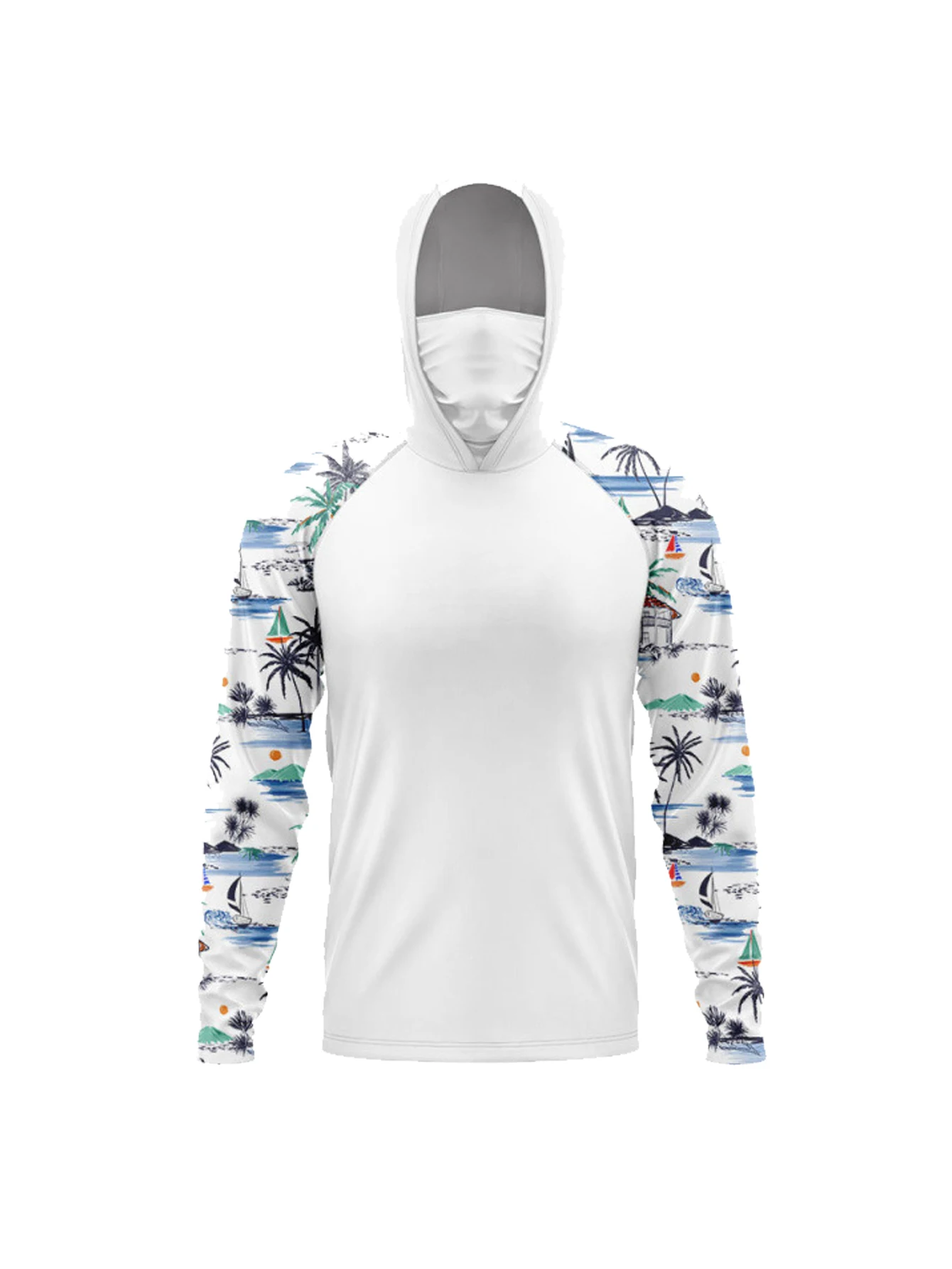 Men's Fishing Hooded Long Slee - Hiking ulasan dan harga