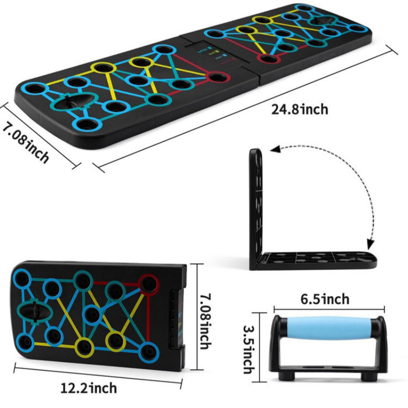 Prone Board Set, Foldable Pron - Push Up Board Foldable Multi Function ulasan dan harga
